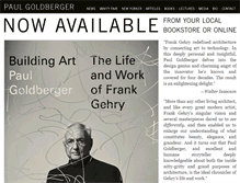 Tablet Screenshot of paulgoldberger.com